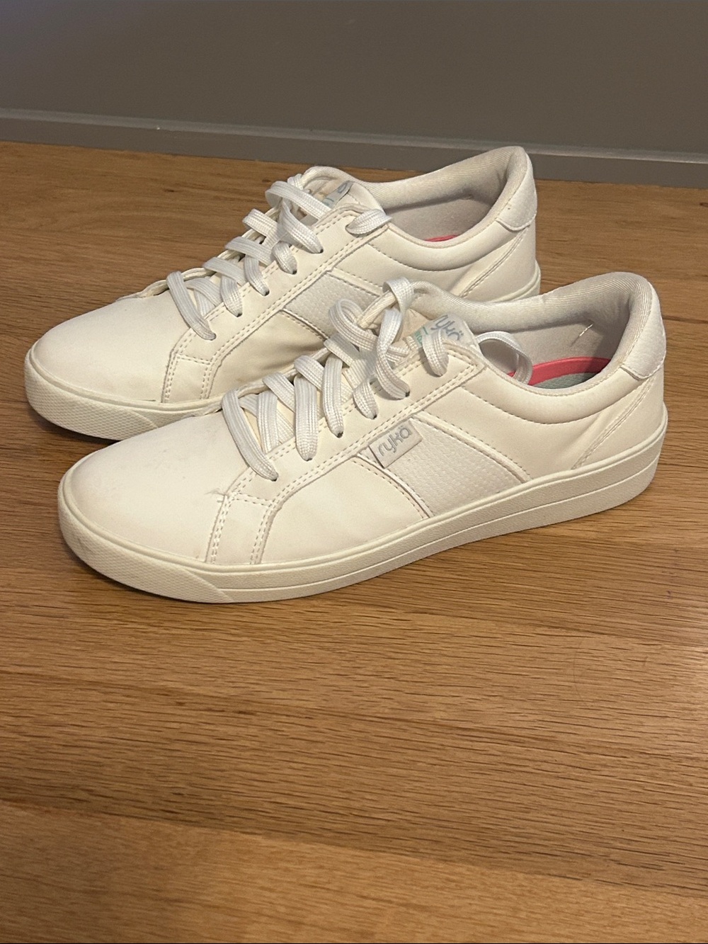 Ryka Women's White Low-Top Lace-Up Sneakers